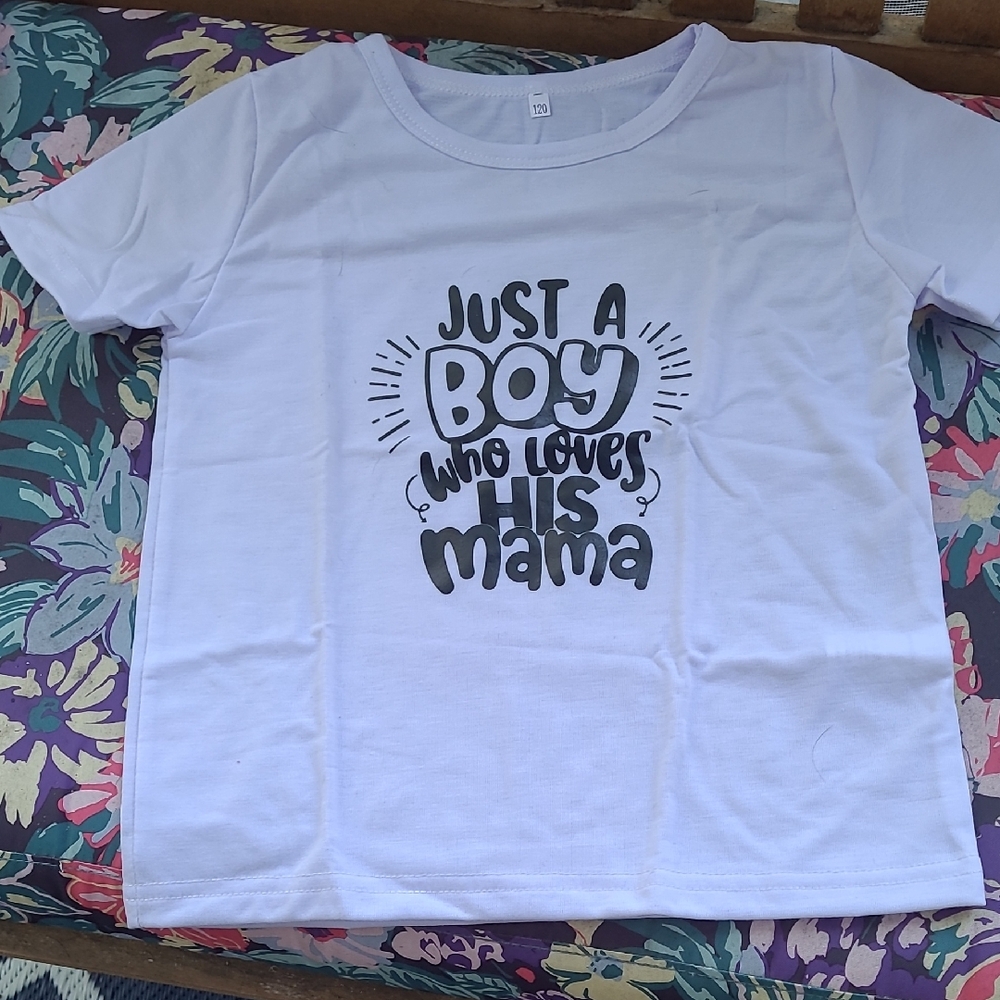 White Kids T-Shirt with Fun Print